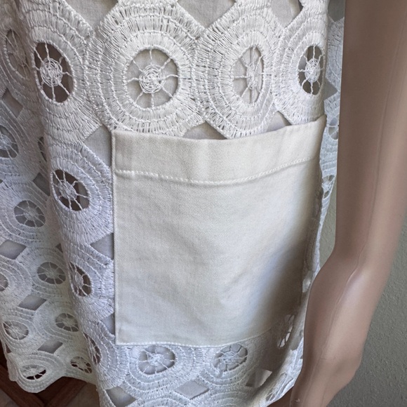 Zara Elegant White Lace Dress XS used - Picture 3 of 10